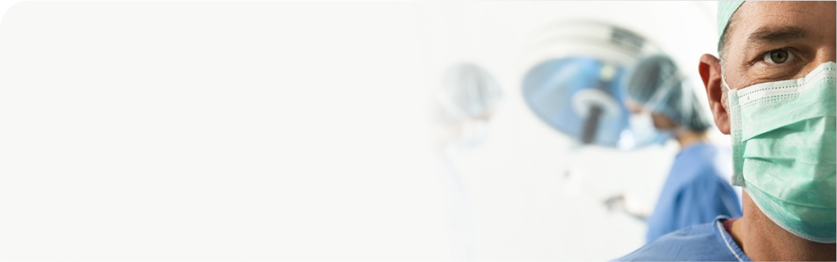 Doctor with mask on